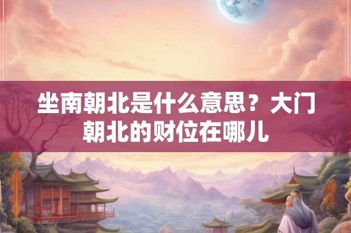 坐南朝北是什么意思？大门朝北的财位在哪儿