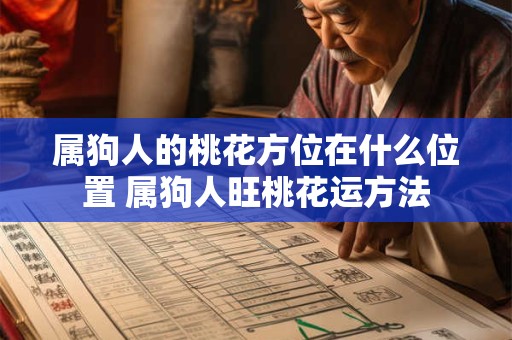 属狗人的桃花方位在什么位置 属狗人旺桃花运方法