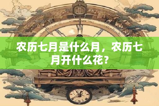 农历七月是什么月，农历七月开什么花？