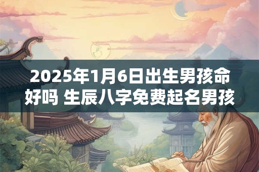 2025年1月6日出生男孩命好吗 生辰八字免费起名男孩 2025年1月6日出生男孩命好吗 生辰八字免费起名男孩