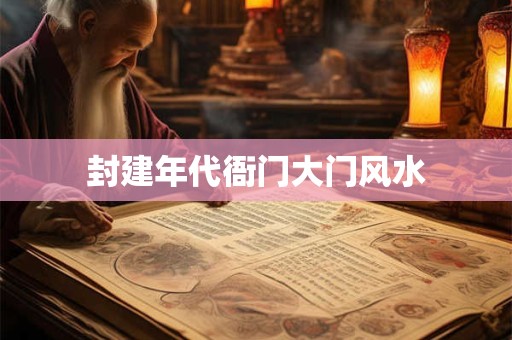 封建年代衙门大门风水