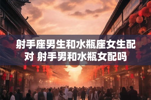 射手座男生和水瓶座女生配对 射手男和水瓶女配吗