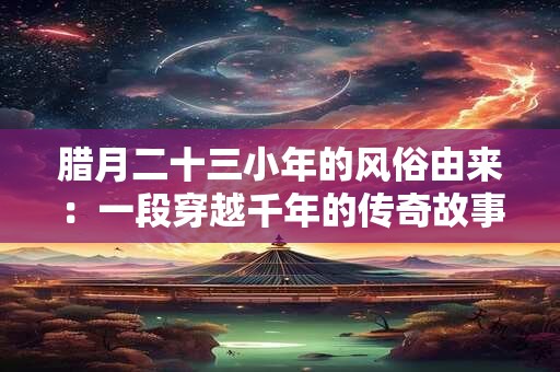 腊月二十三小年的风俗由来：一段穿越千年的传奇故事