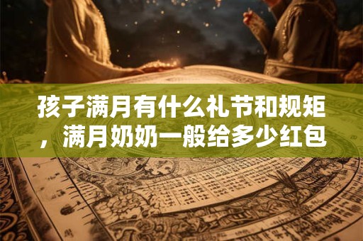 孩子满月有什么礼节和规矩，满月奶奶一般给多少红包？