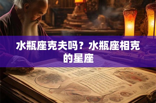 水瓶座克夫吗？水瓶座相克的星座