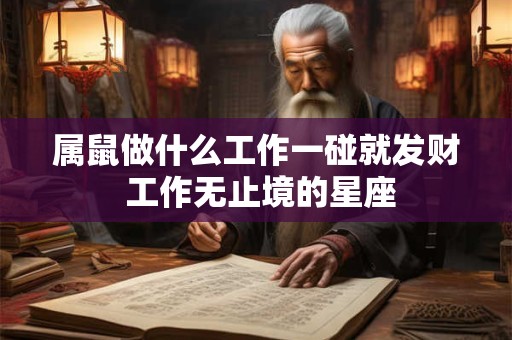 属鼠做什么工作一碰就发财 工作无止境的星座