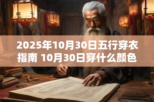 2025年10月30日五行穿衣指南 10月30日穿什么颜色衣服
