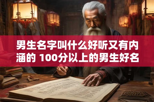 男生名字叫什么好听又有内涵的 100分以上的男生好名