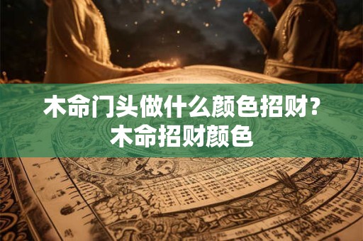 木命门头做什么颜色招财？木命招财颜色
