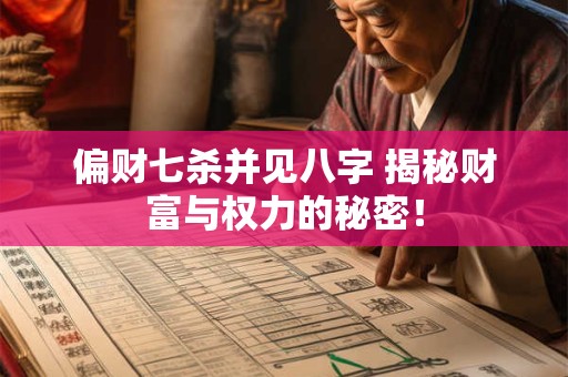 偏财七杀并见八字 揭秘财富与权力的秘密！