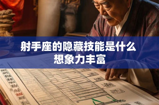 射手座的隐藏技能是什么 想象力丰富