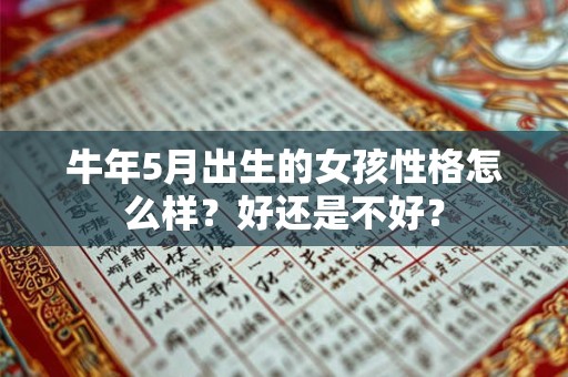 牛年5月出生的女孩性格怎么样?好还是不好? 牛年5月出生的女孩性格怎么样?好还是不好?