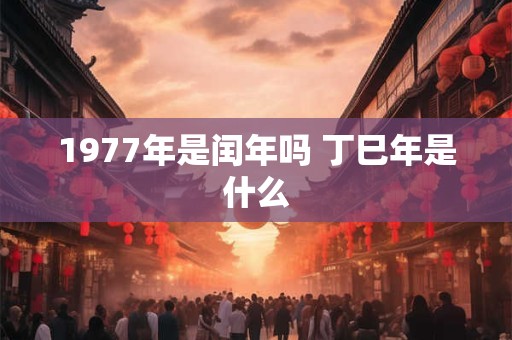 1977年是闰年吗 丁巳年是什么