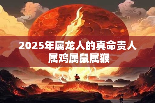 2026年属龙人的真命贵人 属鸡属鼠属猴 2026年属龙人的真命贵人 属鸡属鼠属猴
