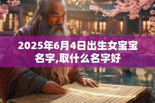 2025年6月4日出生女宝宝名字,取什么名字好