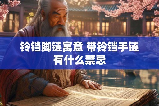 铃铛脚链寓意 带铃铛手链有什么禁忌