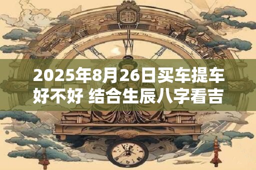 2025年8月26日买车提车好不好 结合生辰八字看吉日