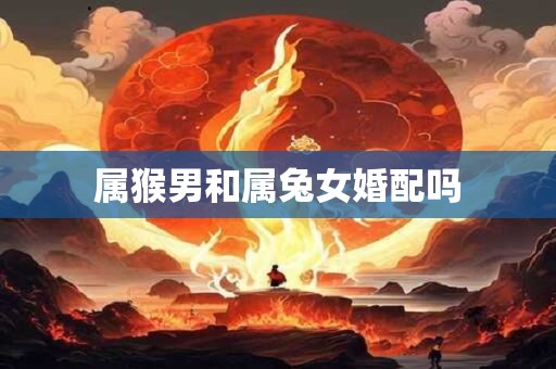 属猴男和属兔女婚配吗