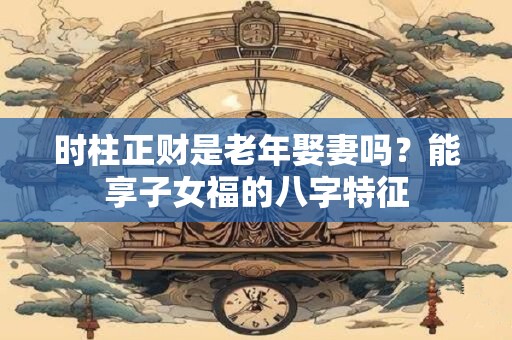 时柱正财是老年娶妻吗？能享子女福的八字特征