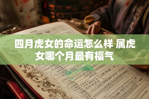 四月虎女的命运怎么样 属虎女哪个月最有福气