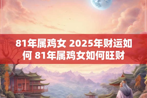 81年属鸡女 2025年财运如何 81年属鸡女如何旺财