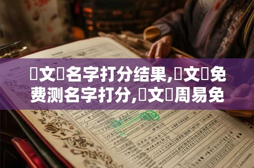 楊文晧名字打分结果,楊文晧免费测名字打分,楊文晧周易免费测名字打分