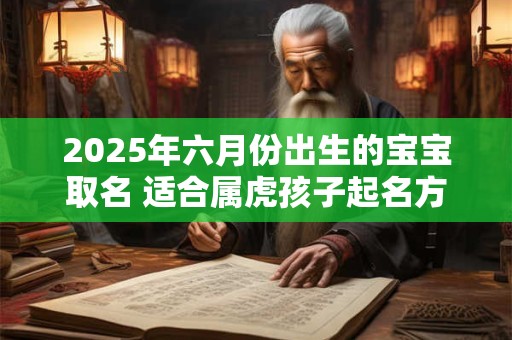 2025年六月份出生的宝宝取名 适合属虎孩子起名方法