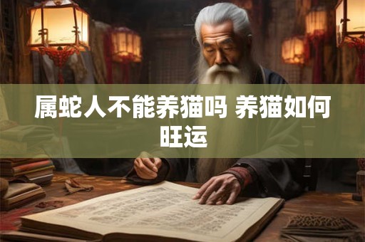 属蛇人不能养猫吗 养猫如何旺运