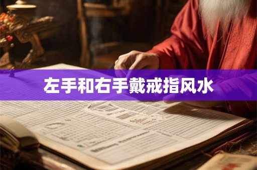 左手和右手戴戒指风水
