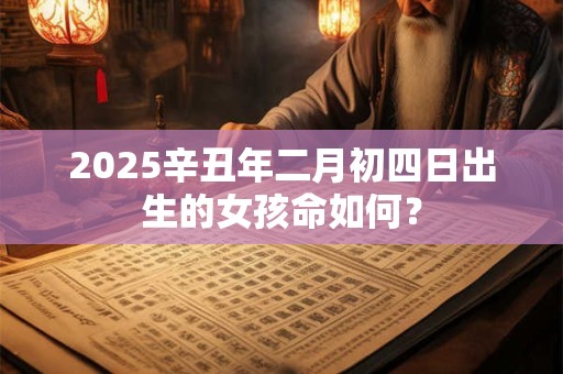 2025辛丑年二月初四日出生的女孩命如何？