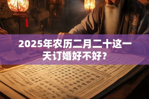 2025年农历二月二十这一天订婚好不好？