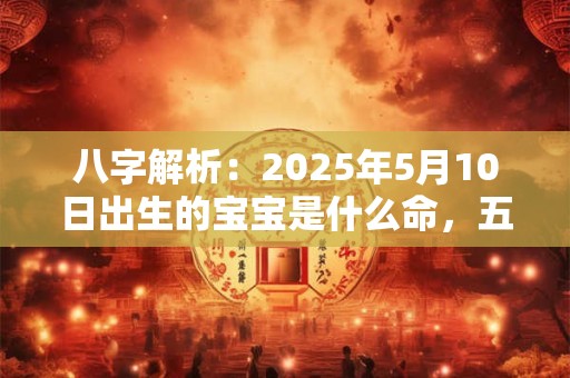 八字解析：2025年5月10日出生的宝宝是什么命，五行缺什么