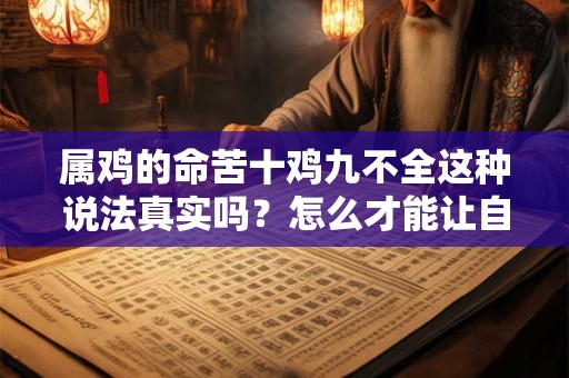 属鸡的命苦十鸡九不全这种说法真实吗？怎么才能让自己命运更好？