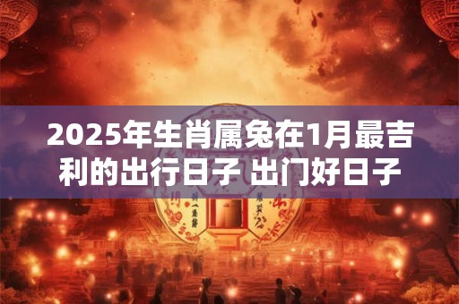 2025年生肖属兔在1月最吉利的出行日子 出门好日子