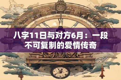 八字11日与对方6月：一段不可复制的爱情传奇