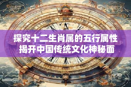探究十二生肖属的五行属性 揭开中国传统文化神秘面纱！