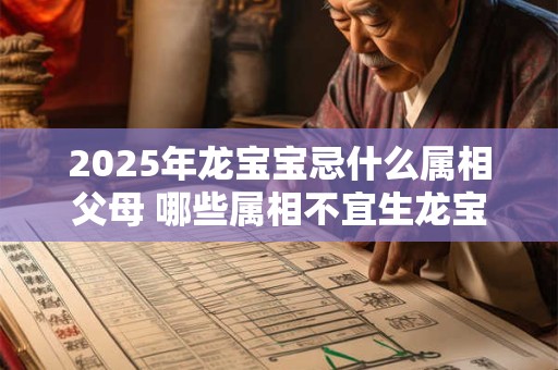 2025年龙宝宝忌什么属相父母 哪些属相不宜生龙宝宝