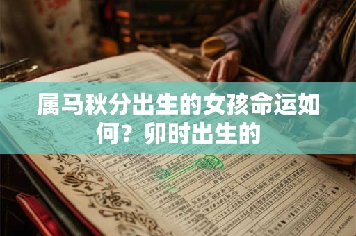 属马秋分出生的女孩命运如何？卯时出生的