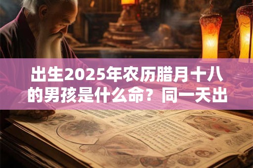 出生2025年农历腊月十八的男孩是什么命？同一天出生的名人有谁？