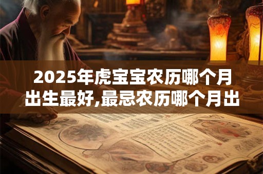 2026年虎宝宝农历哪个月出生最好,最忌农历哪个月出生