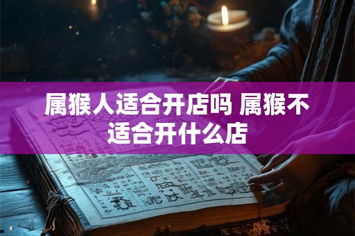 属猴人适合开店吗 属猴不适合开什么店