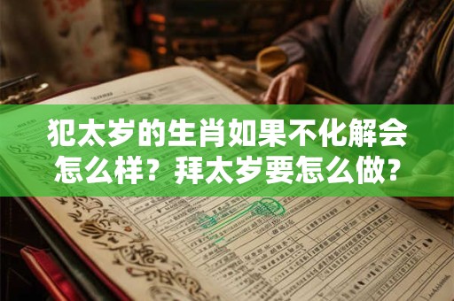 犯太岁的生肖如果不化解会怎么样?拜太岁要怎么做? 犯太岁的生肖如果不化解会怎么样?拜太岁要怎么做?