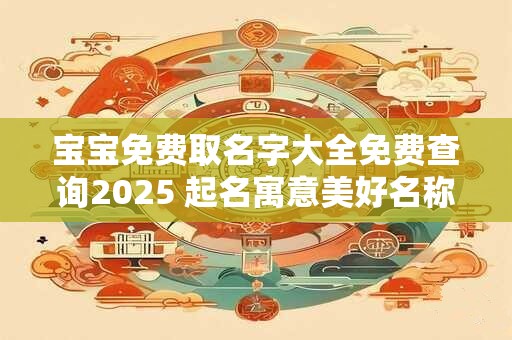 宝宝免费取名字大全免费查询2025 起名寓意美好名称