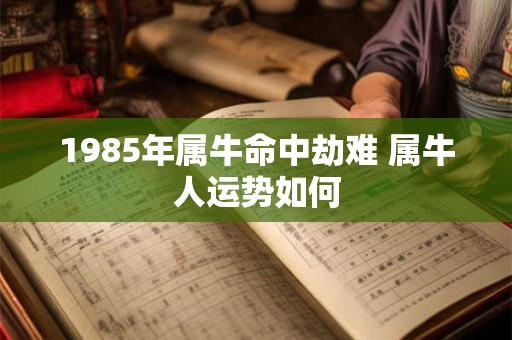 1985年属牛命中劫难 属牛人运势如何 1985年属牛命中劫难 属牛人运势如何