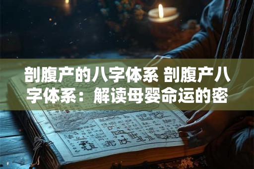 剖腹产的八字体系 剖腹产八字体系：解读母婴命运的密码