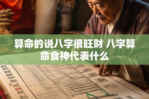 算命的说八字很旺财 八字算命食神代表什么