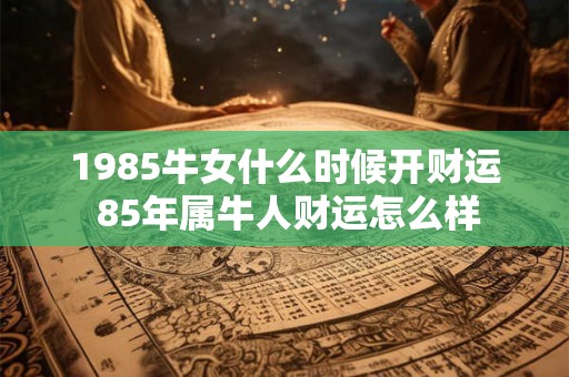 1985牛女什么时候开财运 85年属牛人财运怎么样 1985牛女什么时候开财运 85年属牛人财运怎么样