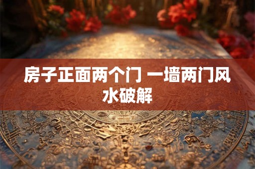 房子正面两个门 一墙两门风水破解