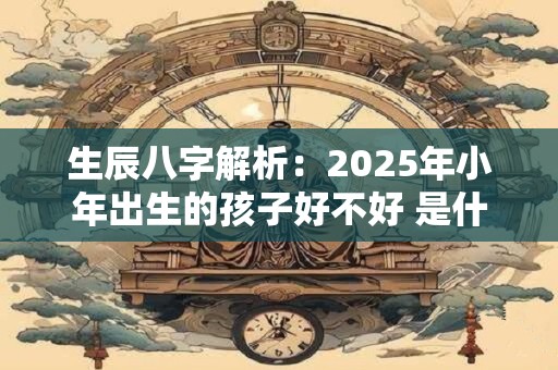 生辰八字解析：2025年小年出生的孩子好不好 是什么命