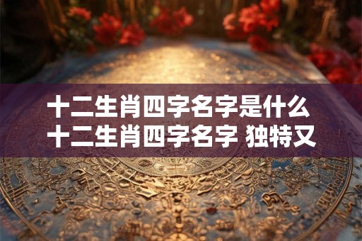 十二生肖四字名字是什么 十二生肖四字名字 独特又神秘！